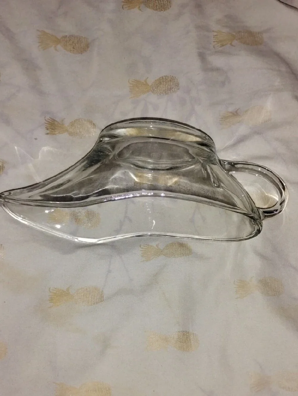 Clear Glass 10.Oz Gravyboat Bowl Made In USA